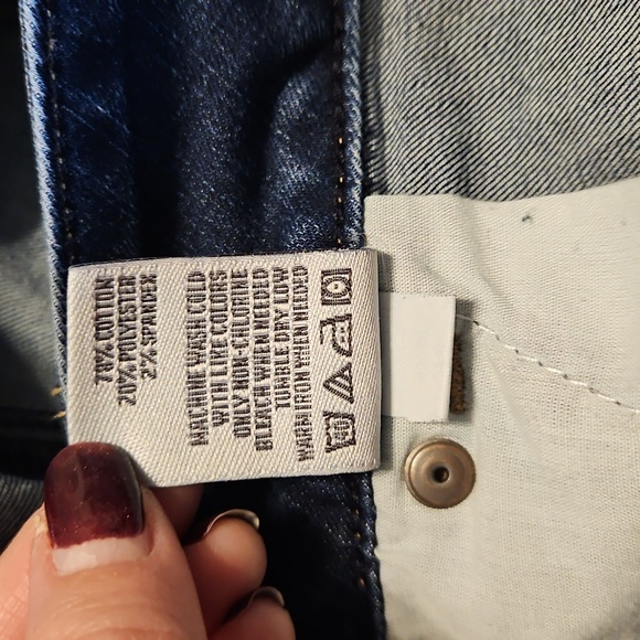 American Rag BLUE Distressed JEAN SHORTS size 22W - Picture 8 of 8